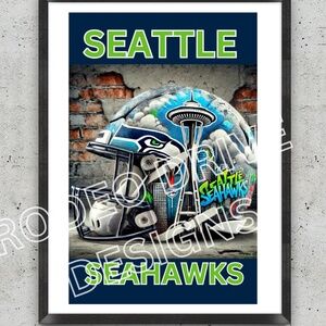 SEATTLE SEAHWKS 11X17 POSTER NFL TEAM POSTER SEAHWKS FOOTBALL